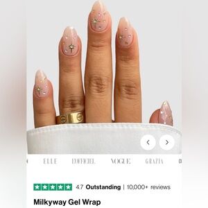 NEW Sassy Saints Gel Nail Wraps Milkyway